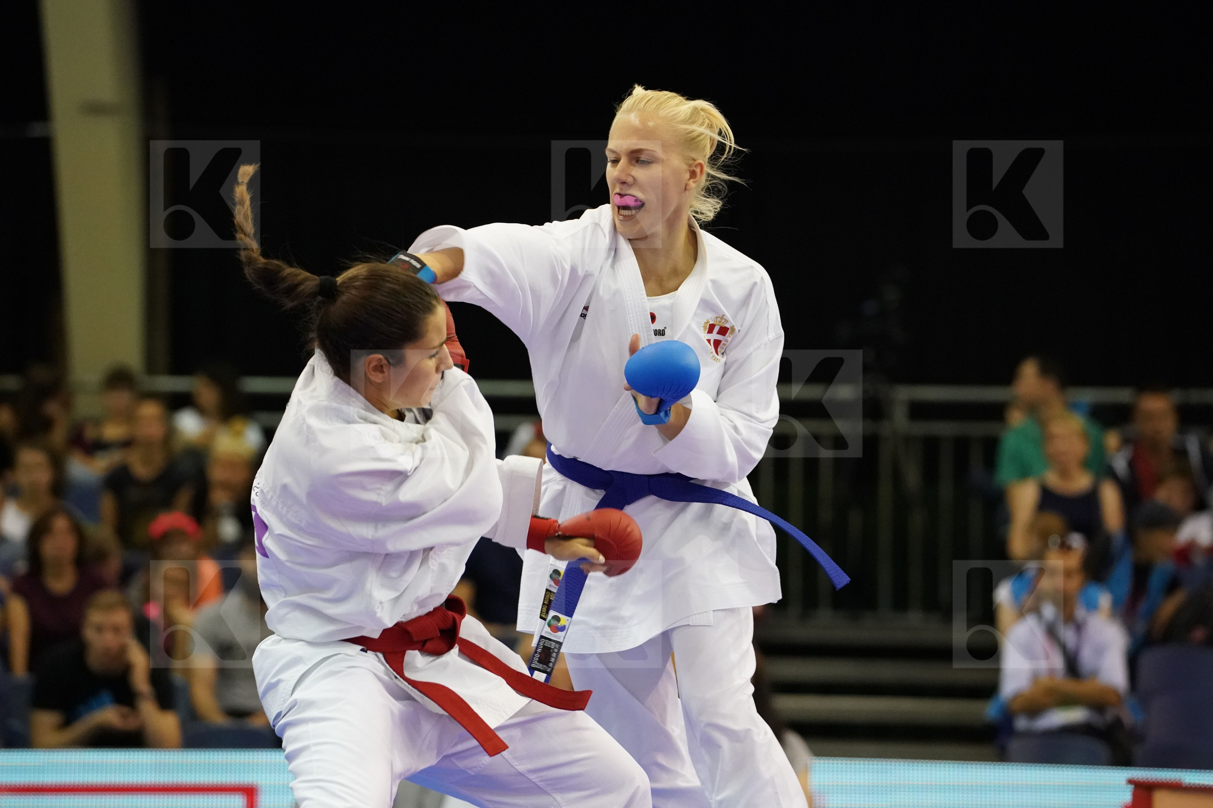 Denmark Female Kumite -68kg Pedersen Katrine Quirici Elena Switzerland